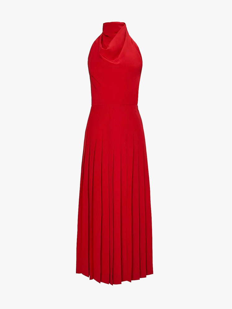 Image may contain Clothing Dress Formal Wear Evening Dress Fashion Adult Person and Gown