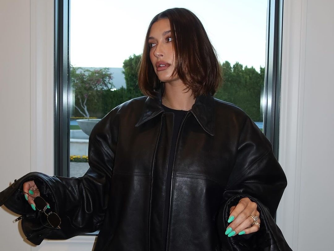 Hailey Bieber Gives Us the Next Glazed Donut Manicure at Coachella